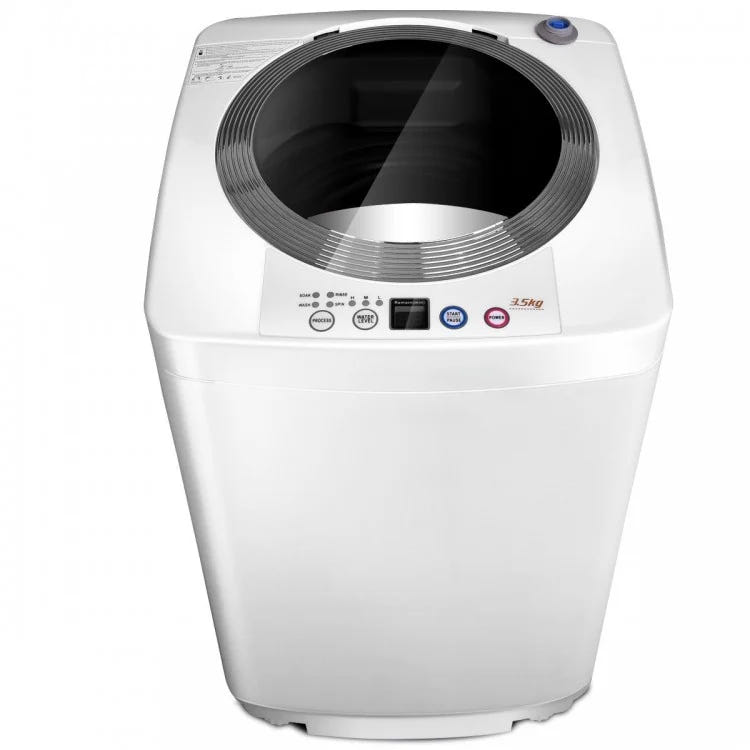 Costway 17" Portable Automatic Laundry Washing Machine with Drain Pump