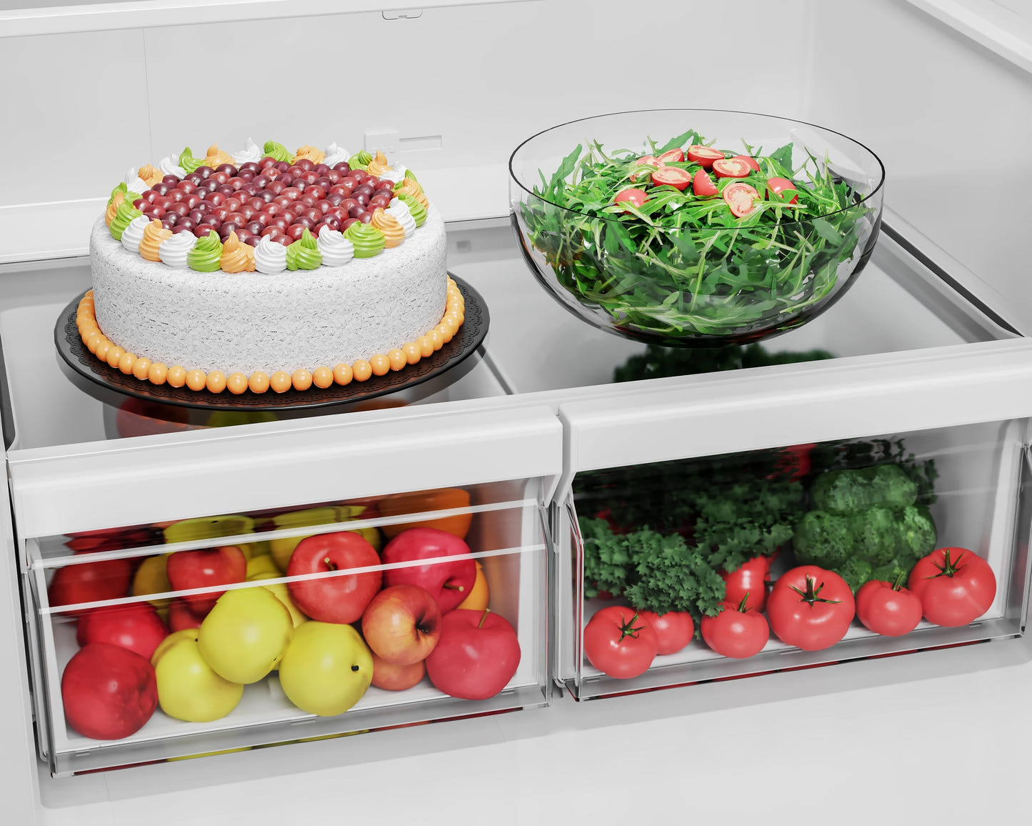 Midea MRB19B7AWW Bottom Freezer Refrigerator 30 inch