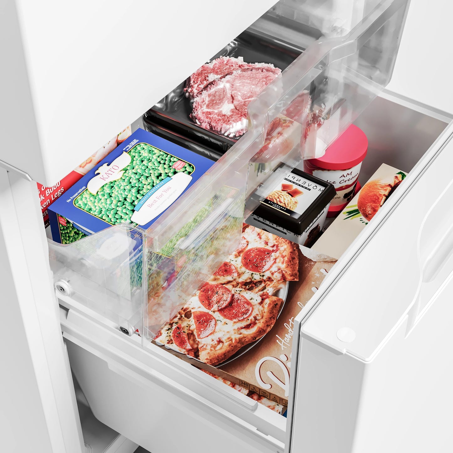 Midea MRB19B7AWW Bottom Freezer Refrigerator 30 inch
