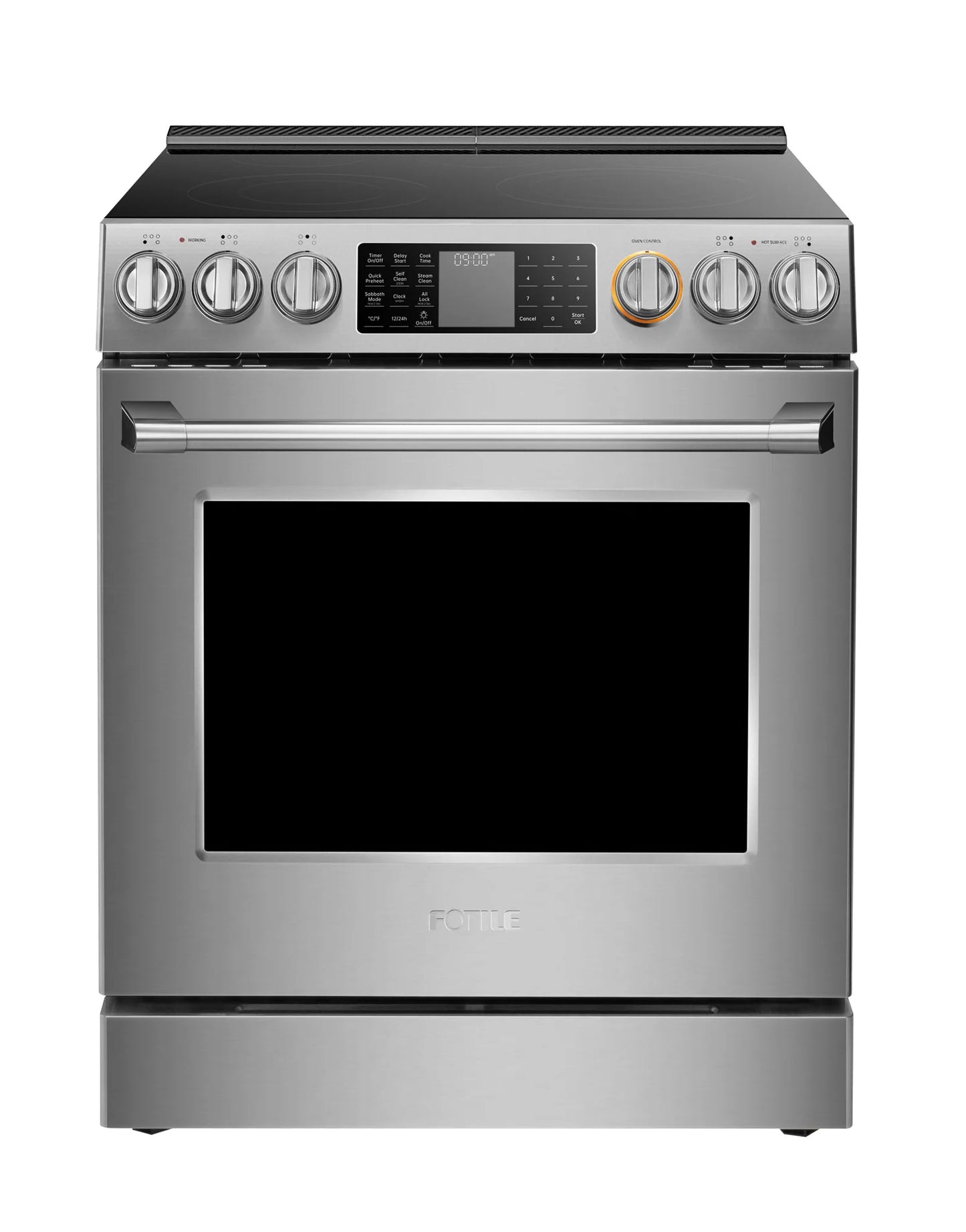 Fotile RES30552 Electric Range FreshBake 30" - Handle detail view