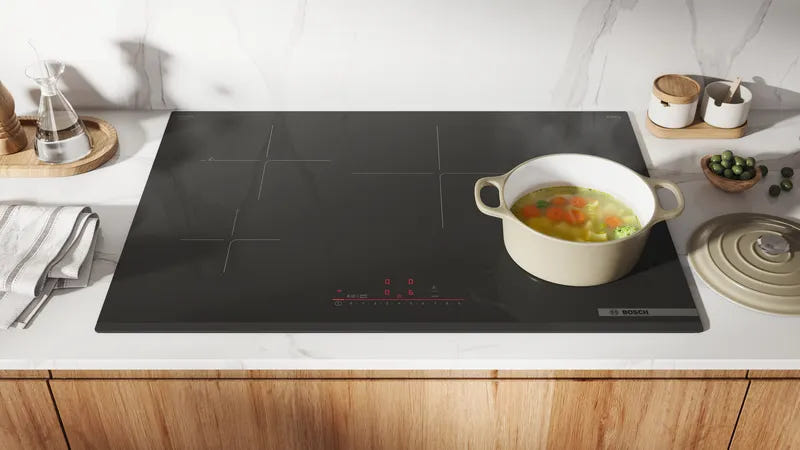30 英寸电磁炉,黑色,无框,Home Connect NIT8060UC