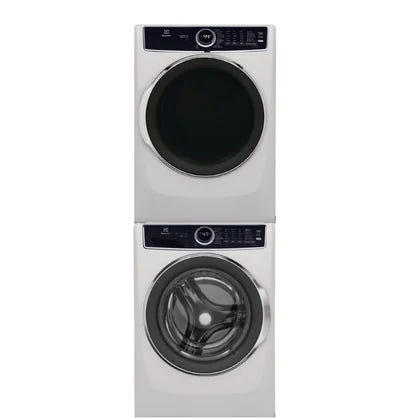 Electrolux Washer ELFW7637AW & Electric Dryer ELFE763CAW & Stacking Kit STACKIT7X