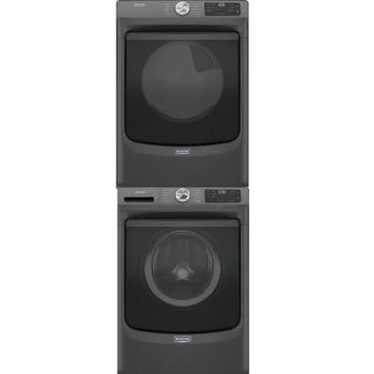 美泰克洗衣机 MHW5630MBK 和电动烘干机 YMED5630MBK 及堆叠套件 W10869845