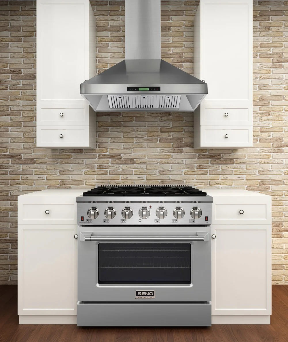 Vesta VRH-PRAGUE-36SS 36"Stainless Steel Island Range Hoods