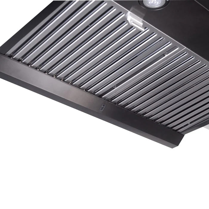 Vesta Atlanta 30" Black Stainless Steel Under Cabinet Range Hood