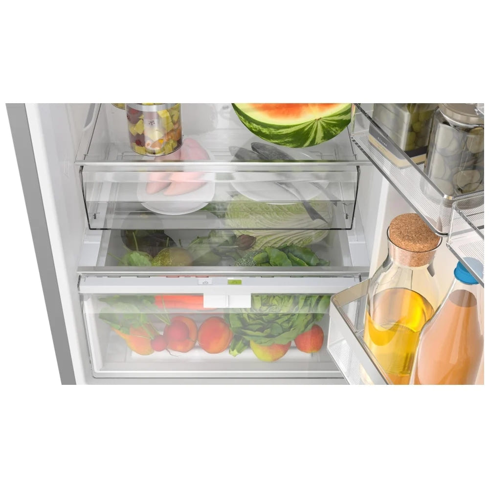 500 Series, Freestanding Bottom Freezer Refrigerator, 24'', Brushed steel anti-fingerprint B24CB50ESS