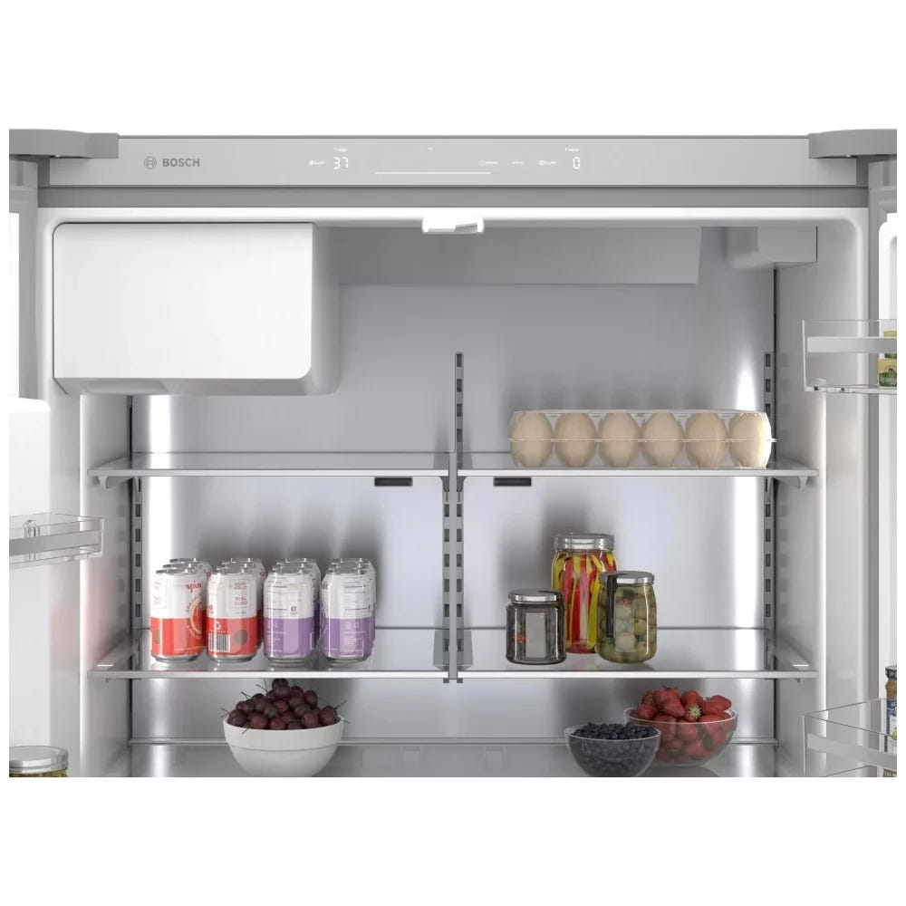 500 Series, French Door Bottom Mount, 36'', Brushed steel anti-fingerprint B36CD50SNS