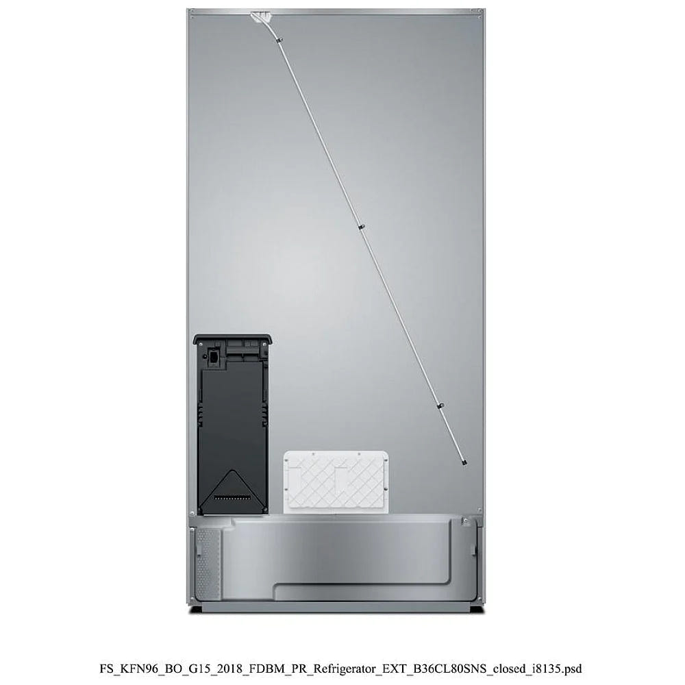 800 Series, French Door Bottom Mount, 36'', Brushed steel anti-fingerprint B36CL80ENS