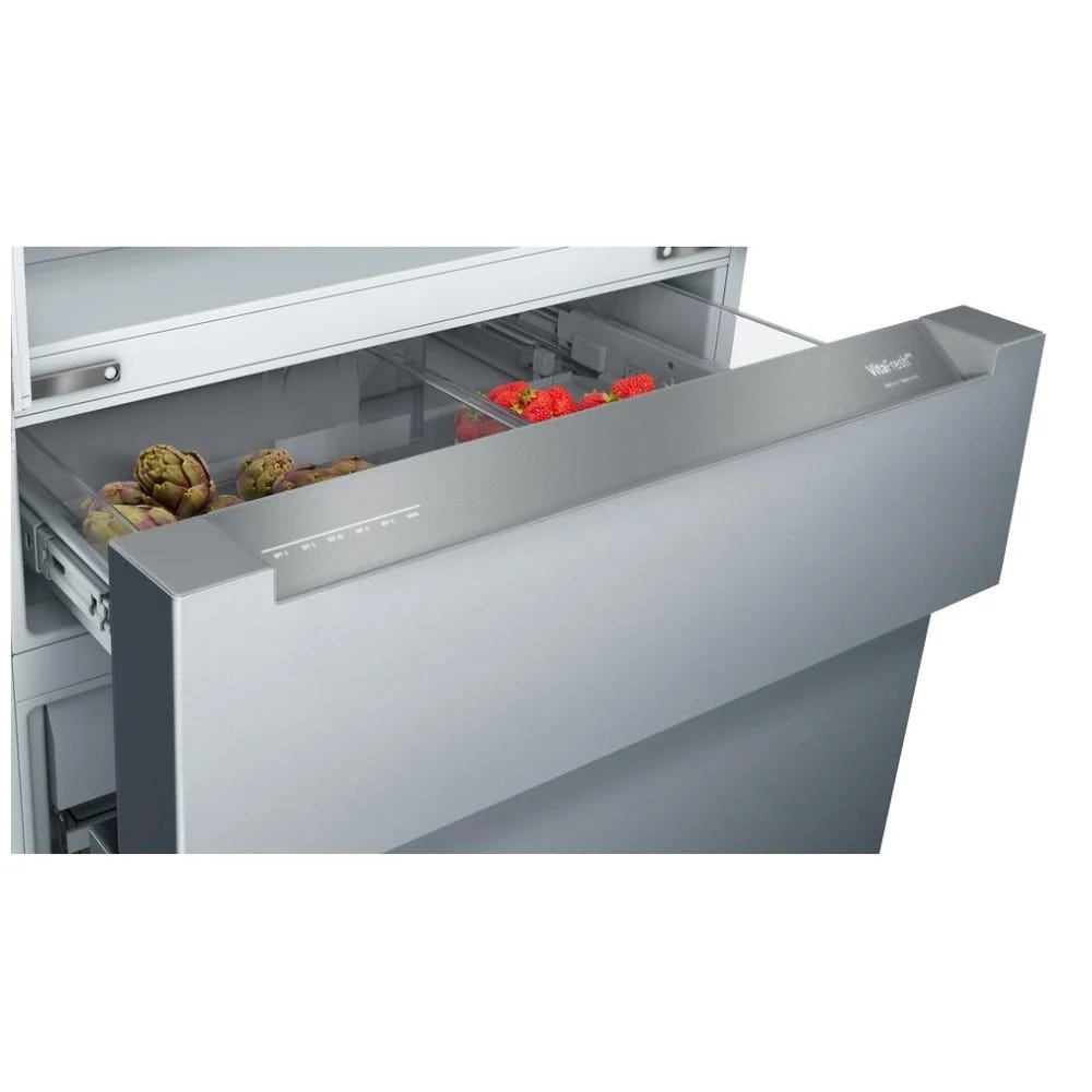 800 Series, French Door Bottom Mount, 36'', Brushed steel anti-fingerprint B36CL80ENS