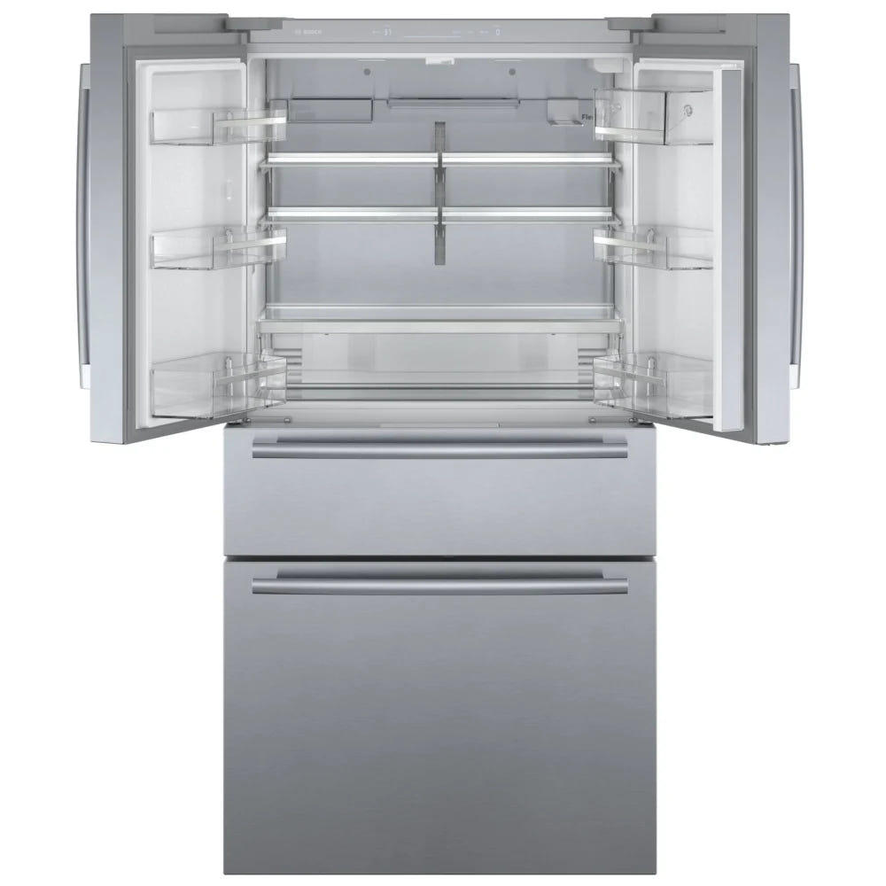 800 Series, French Door Bottom Mount, 36'', Brushed steel anti-fingerprint B36CL80SNS