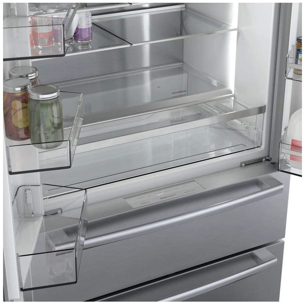 800 Series, French Door Bottom Mount, 36'', Brushed steel anti-fingerprint B36CL80SNS