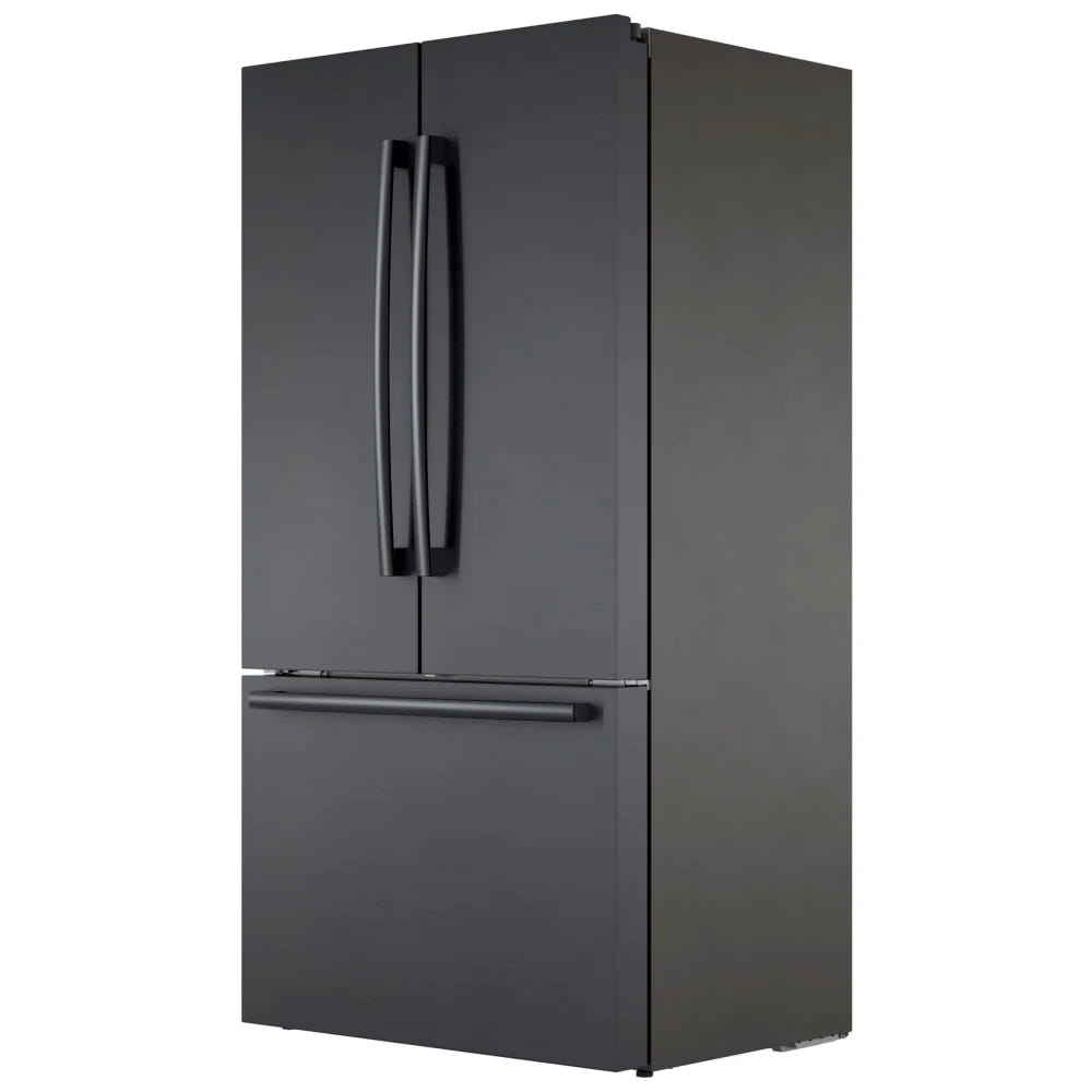 800 Series, French Door Bottom Mount, 36'', Brushed black steel anti-fingerprint B36CT80SNB