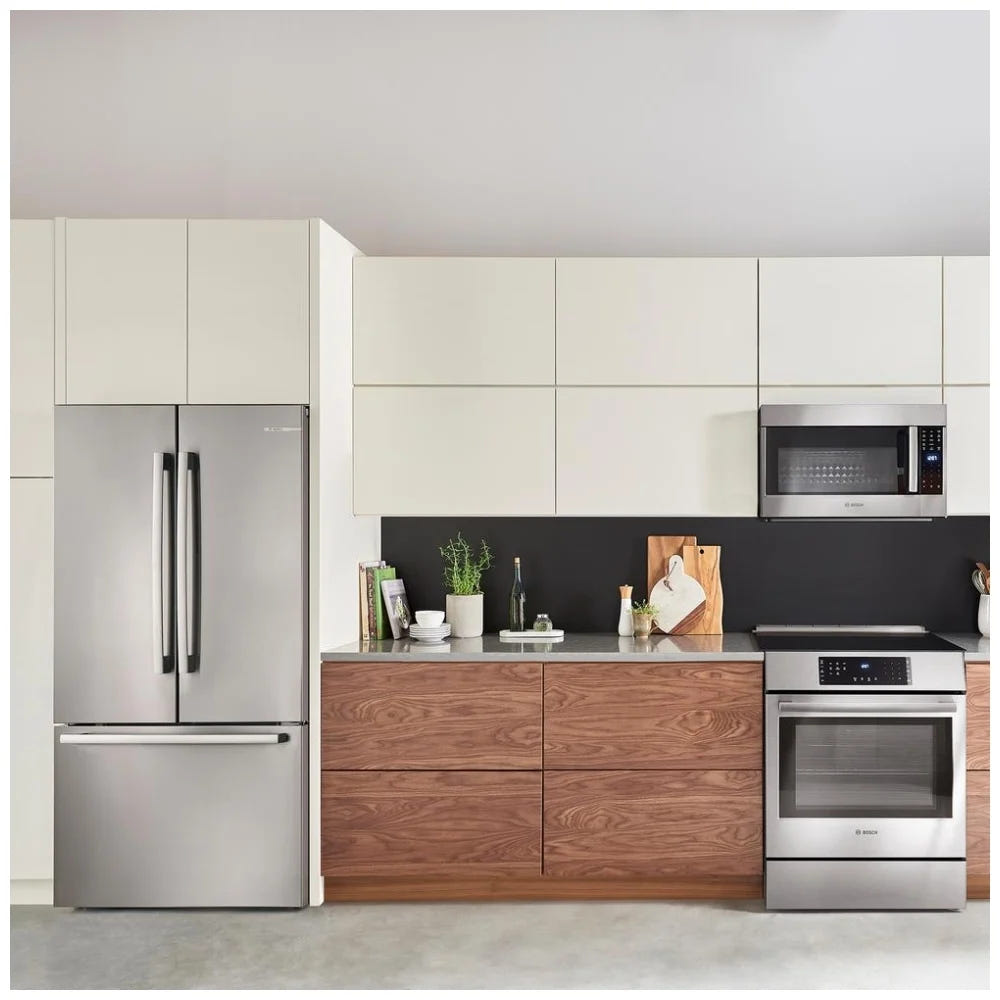 800 Series, French Door Bottom Mount, 36'', Brushed steel anti-fingerprint B36CT80SNS