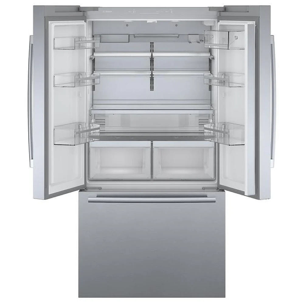 800 Series, French Door Bottom Mount, 36'', Brushed steel anti-fingerprint B36CT80SNS