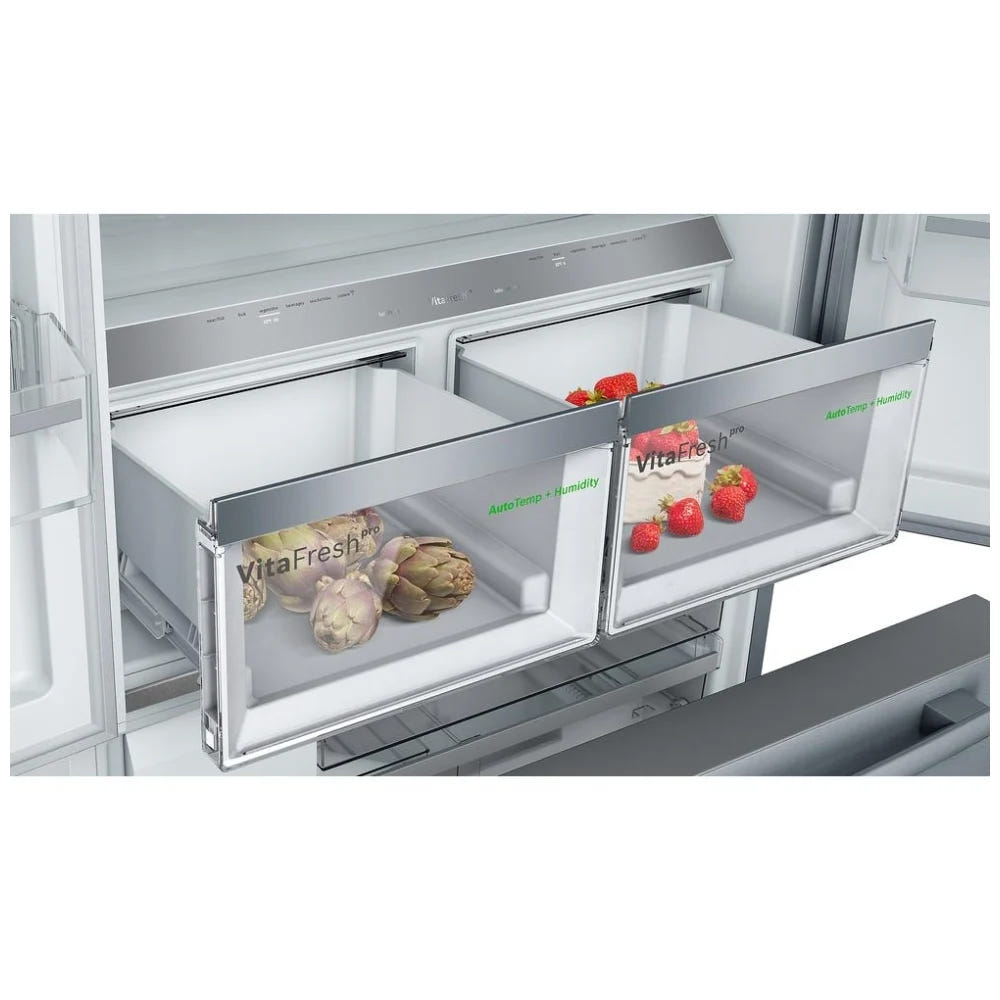 800 Series, French Door Bottom Mount, 36'', Brushed steel anti-fingerprint B36CT80SNS