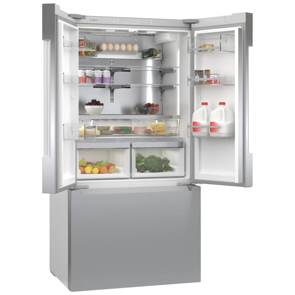 800 Series, French Door Bottom Mount, 36'', Brushed steel anti-fingerprint B36CT81ENS