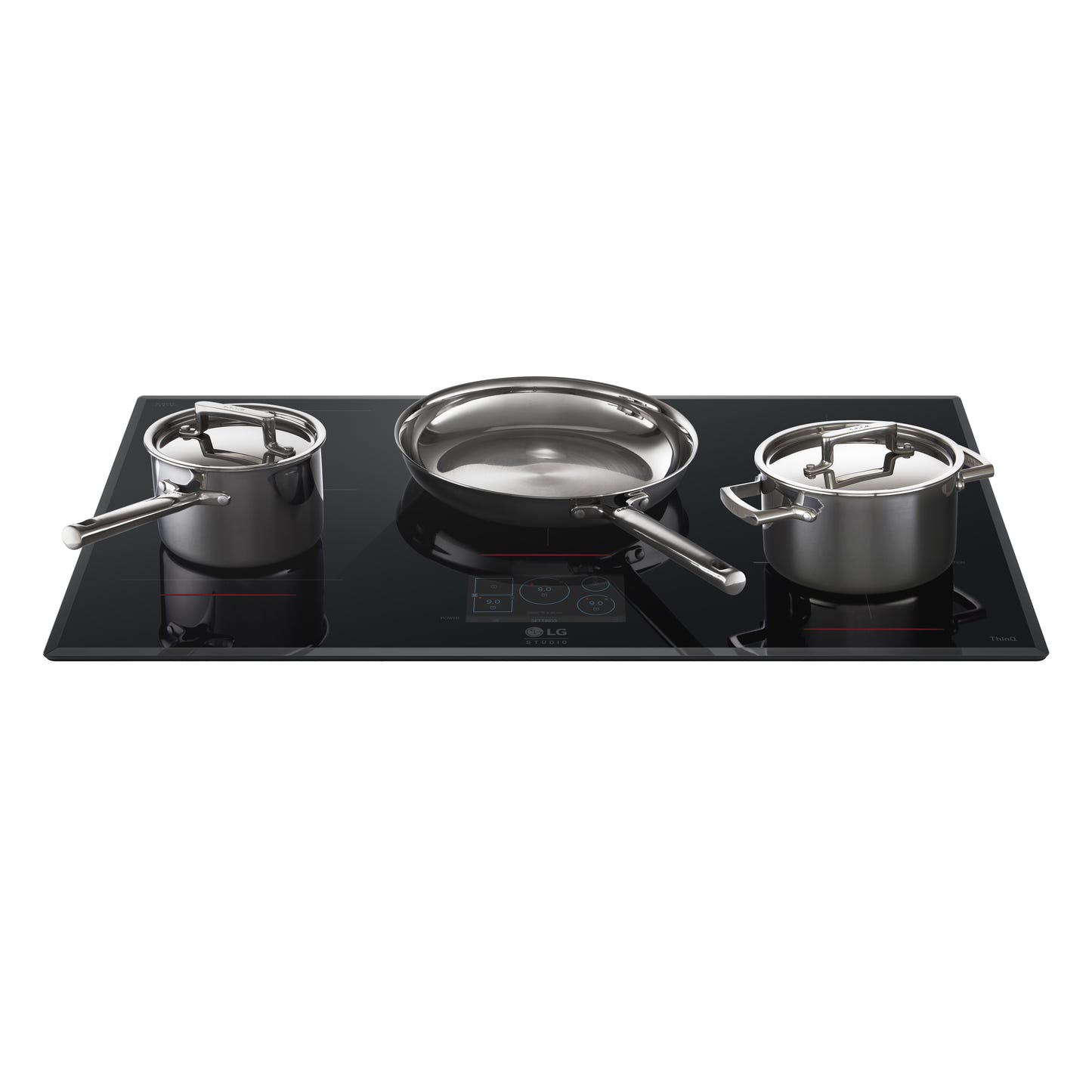 LG STUDIO 36" Induction Cooktop with 5 Burners and Flex Cooking Zone CBIS3618BE