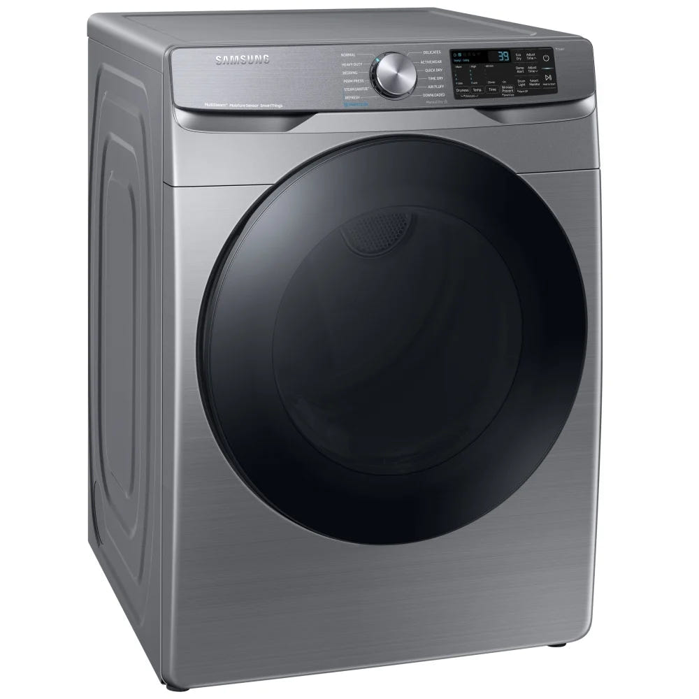 Samsung DVG45B6305P - DVG45B6305P/AC Gas Dryer, 7.5 cu. ft. Dryer Capacity, Steam Clean, 5 Temperature Settings, Stackable, Steel Drum, Wifi Enabled, Grey colour