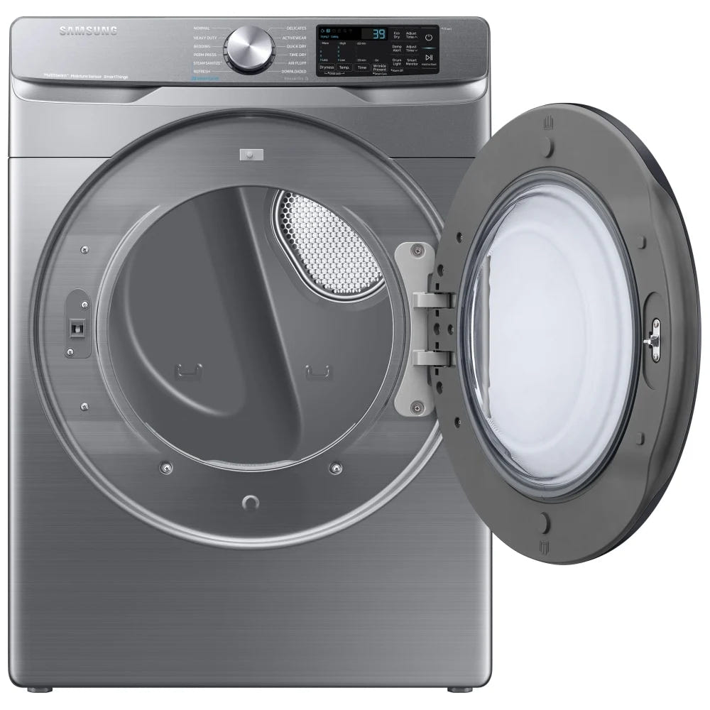Samsung DVG45B6305P - DVG45B6305P/AC Gas Dryer, 7.5 cu. ft. Dryer Capacity, Steam Clean, 5 Temperature Settings, Stackable, Steel Drum, Wifi Enabled, Grey colour