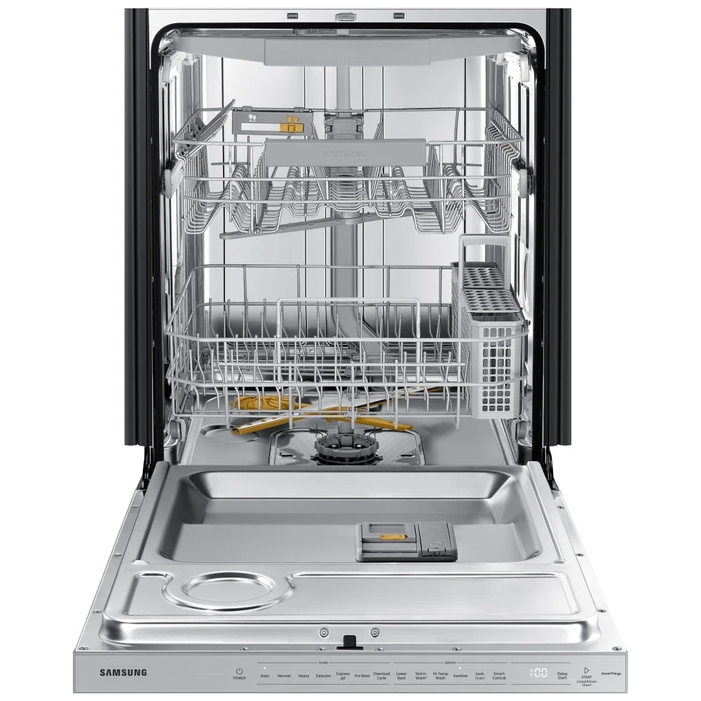 Samsung DW80B6060US - DW80B6060US/AC Dishwasher, 24 inch Exterior Width, 44 dB Decibel Level, Fully Integrated, Stainless Steel (Interior), 7 Wash Cycles, 15 Capacity (Place Settings), Wifi Enabled