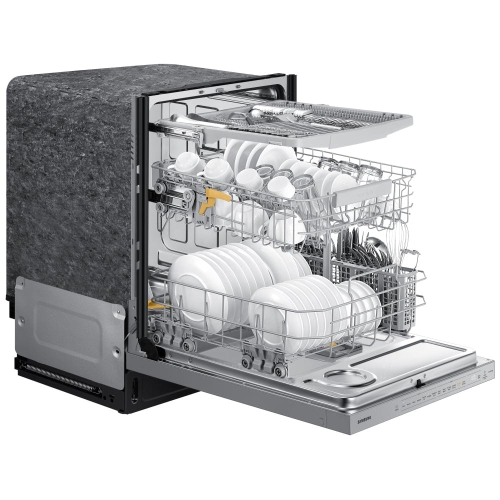 Samsung Bespoke DW80B7070AP - DW80B7070AP/AC Dishwasher, 24 inch Exterior Width, 42 dB Decibel Level, Fully Integrated, Stainless Steel (Interior), Custom Panel Ready, 7 Wash Cycles, 15 Capacity (Place Settings), Wifi Enabled