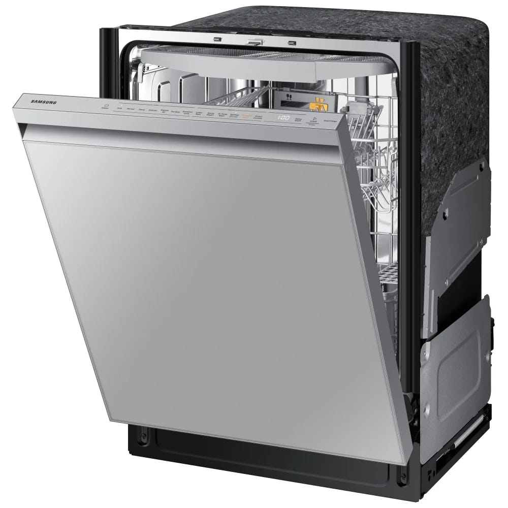 Samsung Bespoke DW80B7070AP - DW80B7070AP/AC Dishwasher, 24 inch Exterior Width, 42 dB Decibel Level, Fully Integrated, Stainless Steel (Interior), Custom Panel Ready, 7 Wash Cycles, 15 Capacity (Place Settings), Wifi Enabled