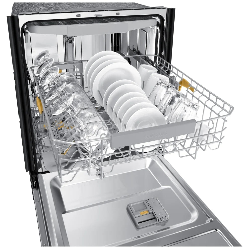 Samsung Bespoke DW80B7070US - DW80B7070US/AC Dishwasher, 24 inch Exterior Width, 42 dB Decibel Level, Fully Integrated, Stainless Steel (Interior), 7 Wash Cycles, 15 Capacity (Place Settings), Wifi Enabled,