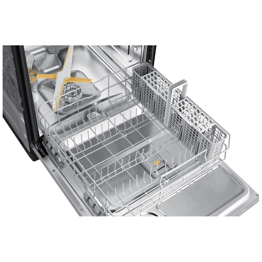 Samsung Bespoke DW80B7070US - DW80B7070US/AC Dishwasher, 24 inch Exterior Width, 42 dB Decibel Level, Fully Integrated, Stainless Steel (Interior), 7 Wash Cycles, 15 Capacity (Place Settings), Wifi Enabled,