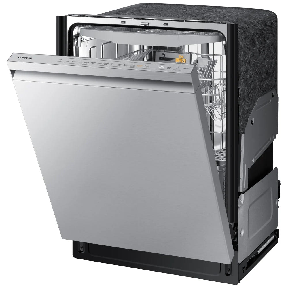 Samsung Bespoke DW80B7070US - DW80B7070US/AC Dishwasher, 24 inch Exterior Width, 42 dB Decibel Level, Fully Integrated, Stainless Steel (Interior), 7 Wash Cycles, 15 Capacity (Place Settings), Wifi Enabled,