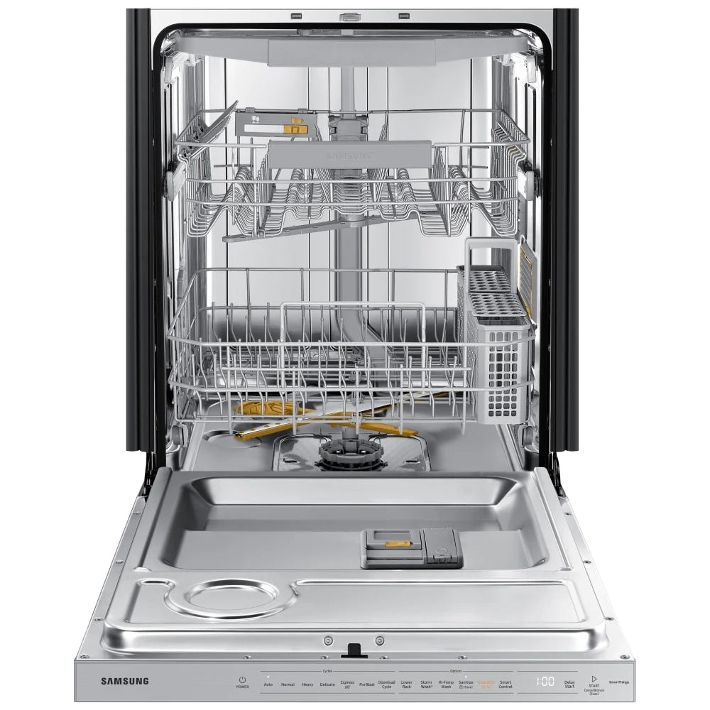 Samsung Bespoke DW80B7070US - DW80B7070US/AC Dishwasher, 24 inch Exterior Width, 42 dB Decibel Level, Fully Integrated, Stainless Steel (Interior), 7 Wash Cycles, 15 Capacity (Place Settings), Wifi Enabled,