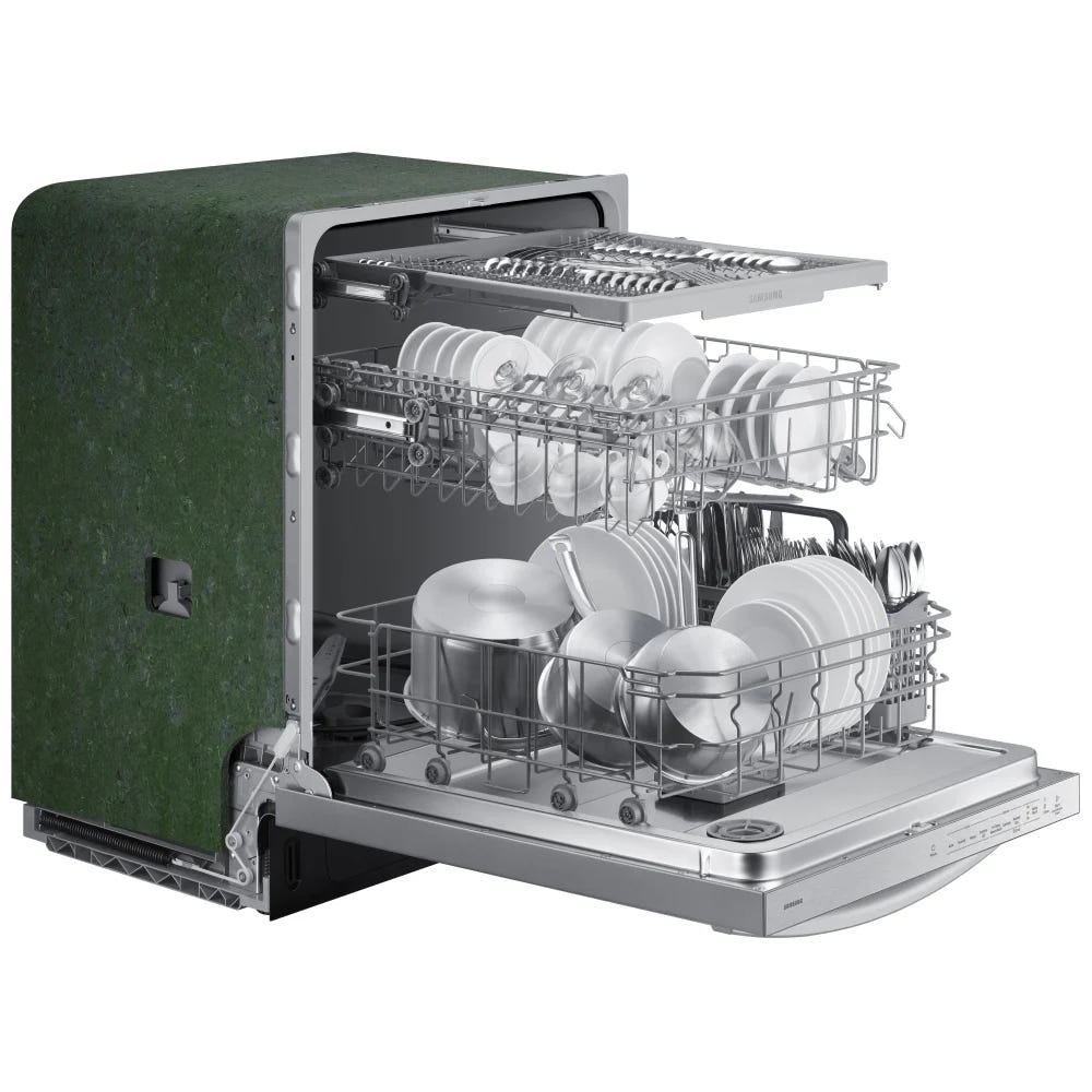 Samsung DW80CG4051SRAA Dishwasher, 24 inch Exterior Width, 51 dB Decibel Level, Fully Integrated, 4 Wash Cycles, 15 Capacity (Place Settings), Stainless Steel colour