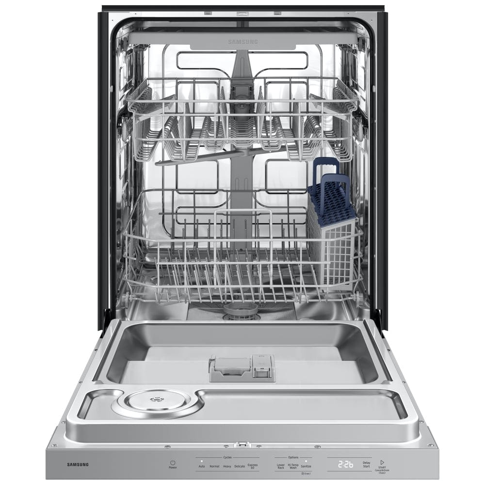 Samsung DW80DG5500SRAA Dishwasher, 24 inch Exterior Width, 48 dB Decibel Level, Fully Integrated, Stainless Steel (Interior), 5 Wash Cycles, 15 Capacity (Place Settings), Stainless Steel colour