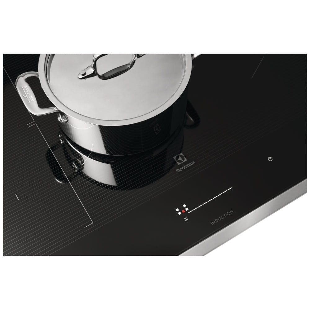 Electrolux ECCI3668AS Induction Cooktop, 36 inch Exterior Width, 5 Burners, 3600 Highest Burner Element (Watts), Black / Stainless Steel colour