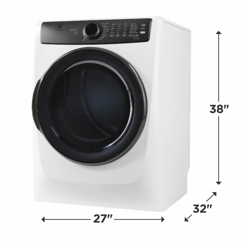 Electrolux ELFG7738AW 27" Steam Dryer - GAS