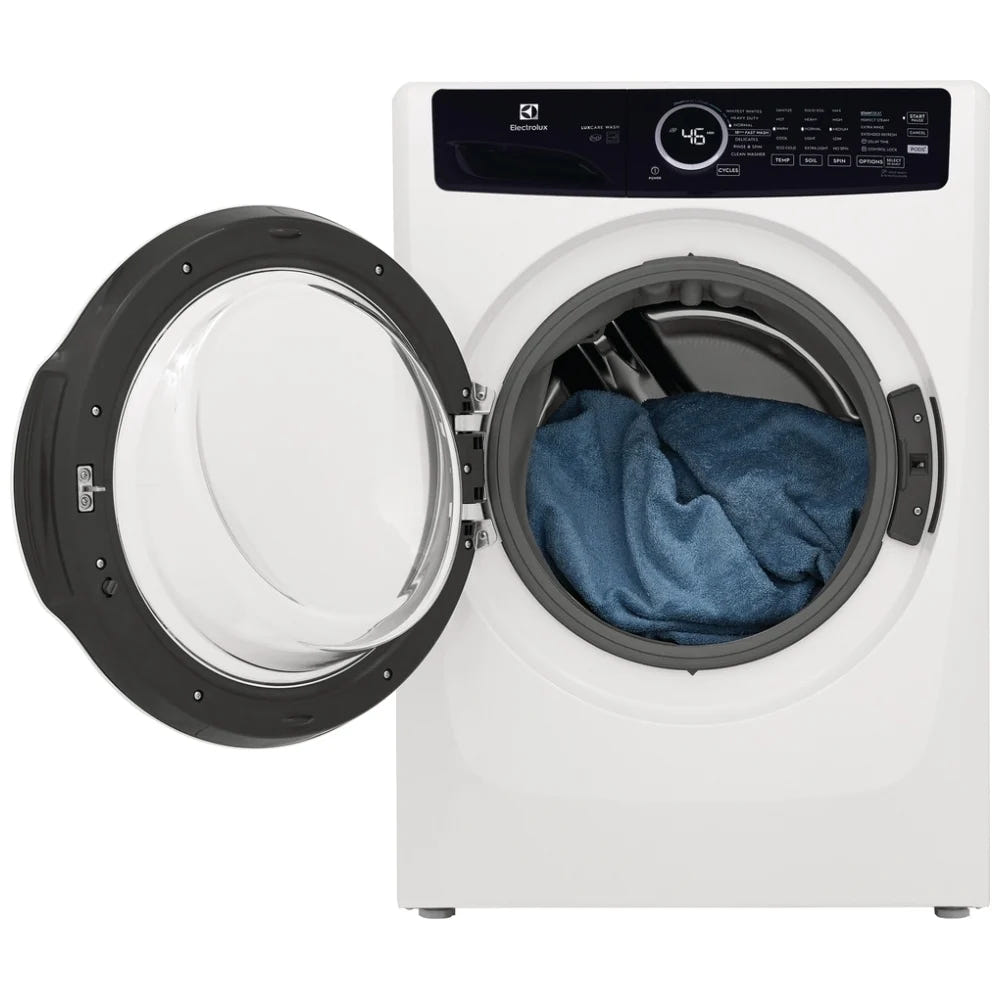 Electrolux ELFW7437AW Front Load Washer, ENERGY STAR Certified, 5.2 cu. ft. Washer Capacity, 1,300 RPM Washer Spin Speed, 7 Wash Cycles, 5 Temperature Settings, Water Heater, Steam Clean, White colour