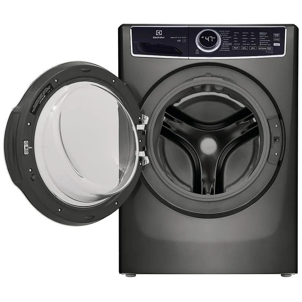 Electrolux ELFW7537AT Front Load Washer, ENERGY STAR Certified, 5.2 cu. ft. Washer Capacity, 10 Wash Cycles, 5 Temperature Settings, Steam Clean, 1300 RPM Washer Spin Speed, Water Heater, Titanium colour