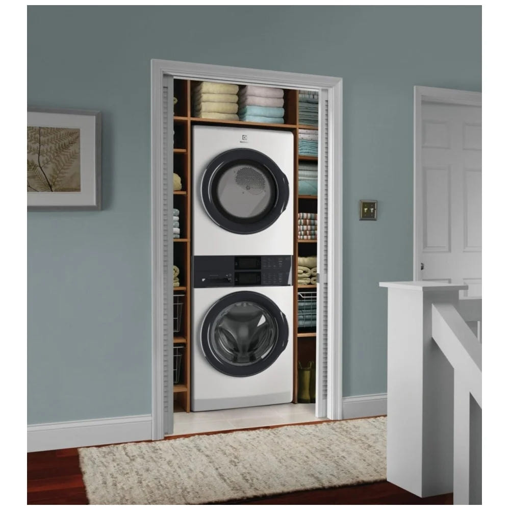 Electrolux ELTE730CAW 27 inch Width Washer & Dryer Set Washtower