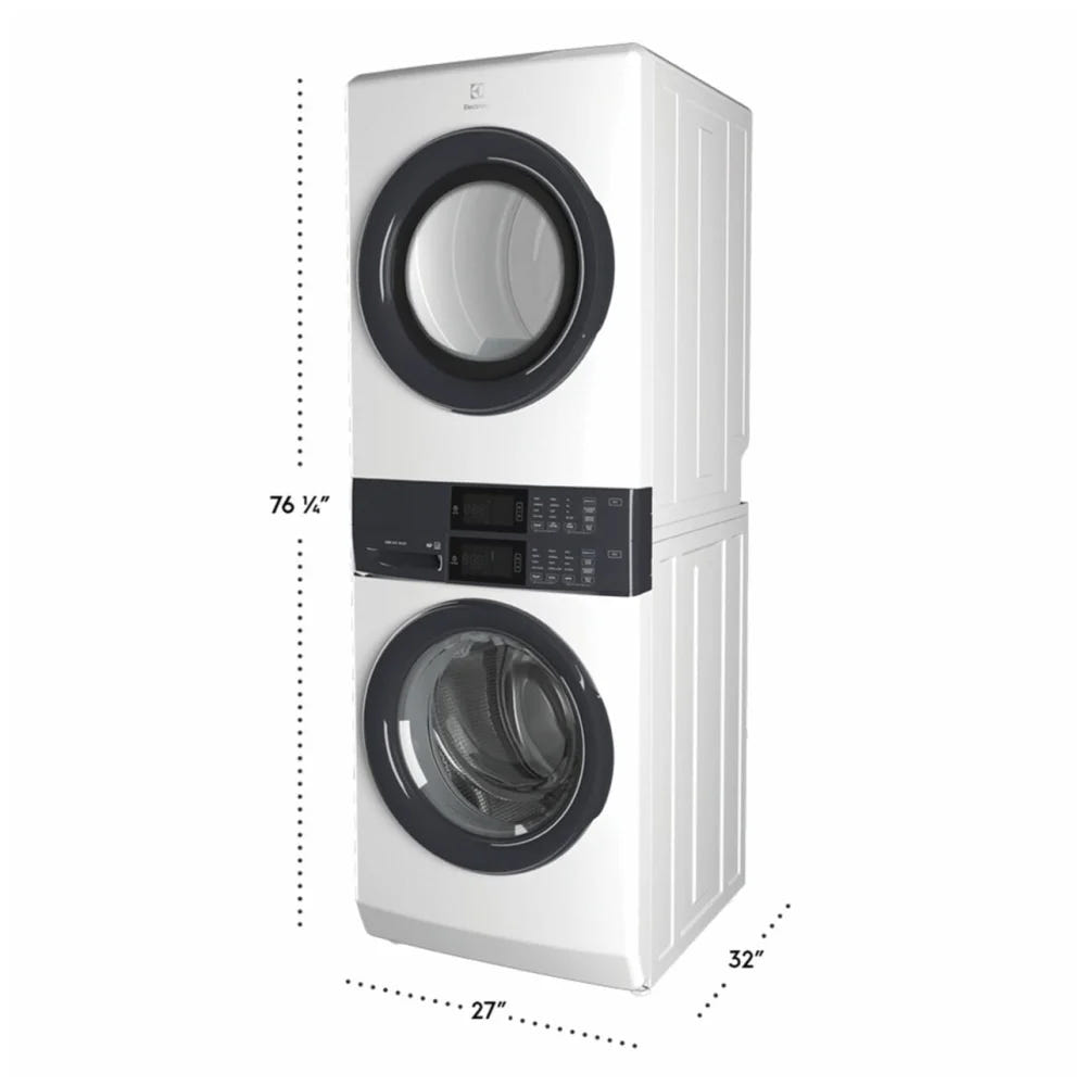 Electrolux ELTE730CAW 27 inch Width Washer & Dryer Set Washtower