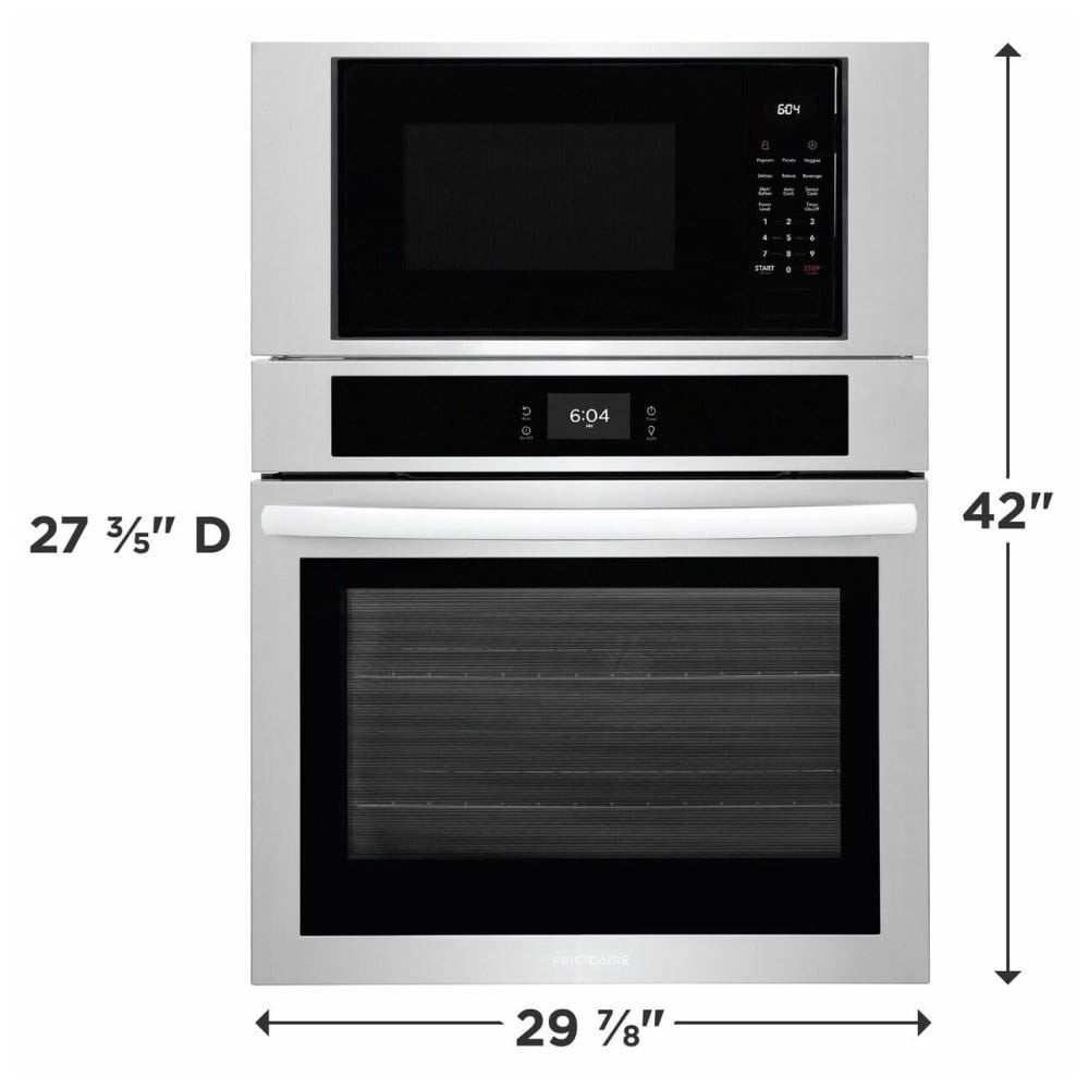 Frigidaire 30" Electric Combination Wall Oven and Microwave Microwave Wall Oven Combo FCWM3027AS