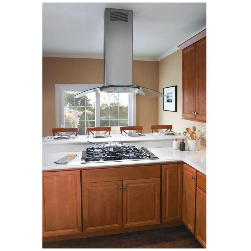 Frigidaire 42 英寸玻璃顶篷岛式抽油烟机 FHPC4260LS