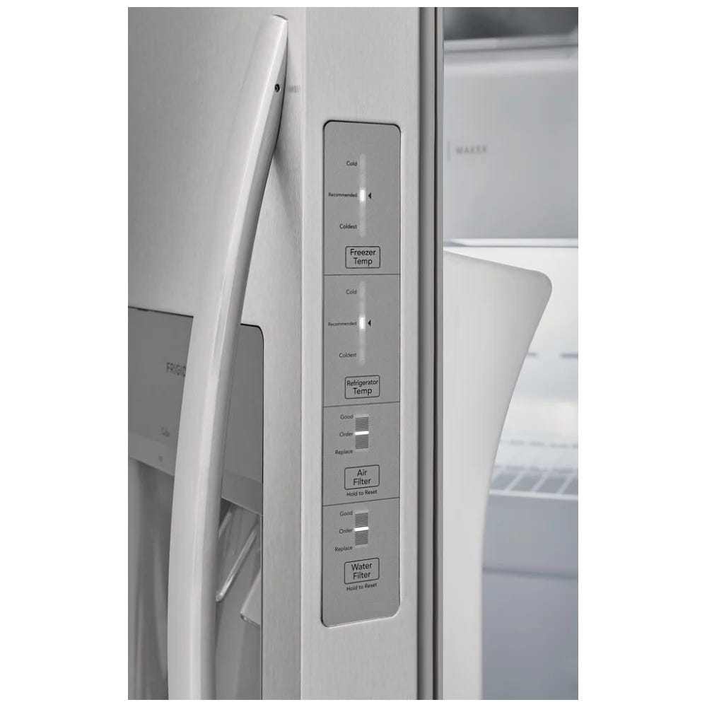 Frigidaire 22.3 Cu. Ft. 33" Standard Depth Side by Side Refrigerator FRSS2323AS