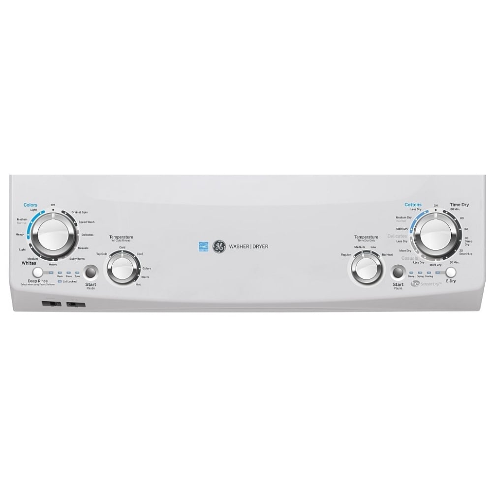 GE GUD27EEMNWW 27 inch Width Washer & Dryer Set