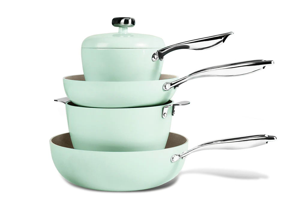 Velosan Pebble Series 8Pcs Nonstick Cookware Set