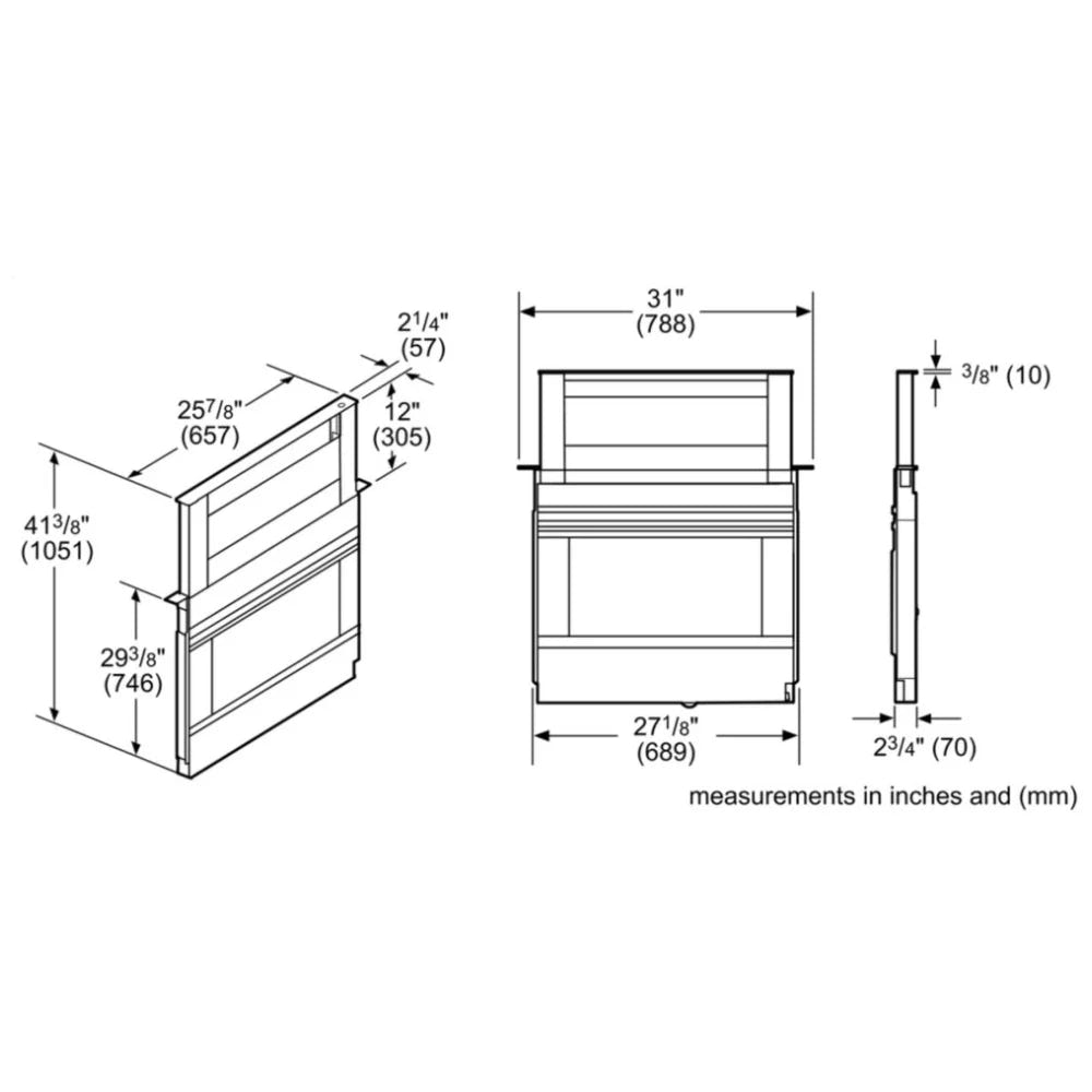 800 Series, Downdraft Ventilation, 30'', Stainless Steel HDD80051UC