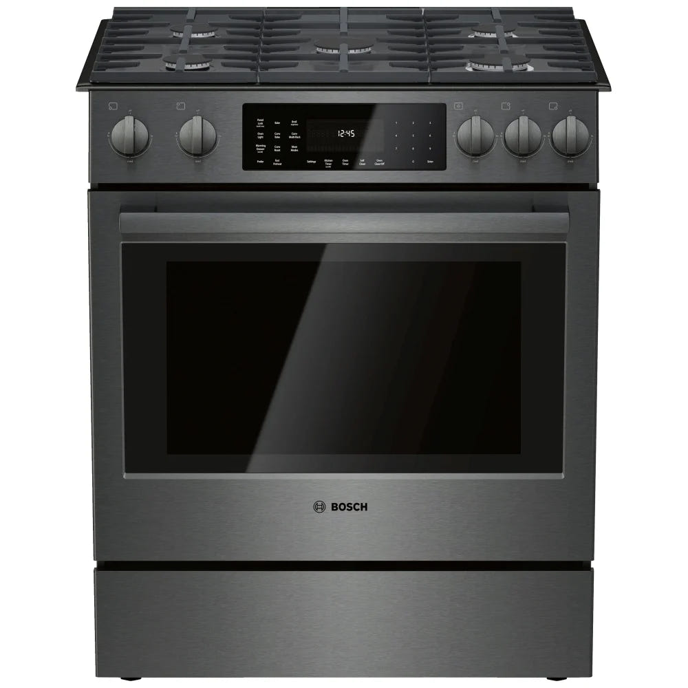 800 Series, Gas Slide-in Ranges, 30'', Black Stainless Steel HGI8046UC