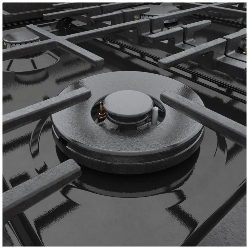 800 Series, Gas Freestanding Ranges, 36'', Black Stainless Steel HGS8645UC