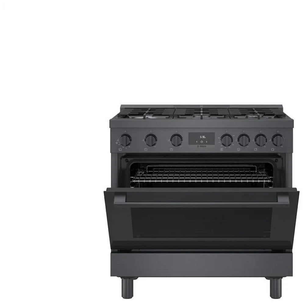 800 Series, Gas Freestanding Ranges, 36'', Black Stainless Steel HGS8645UC