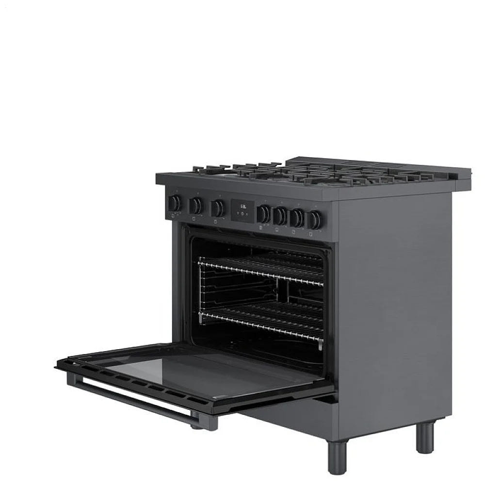 800 Series, Gas Freestanding Ranges, 36'', Black Stainless Steel HGS8645UC