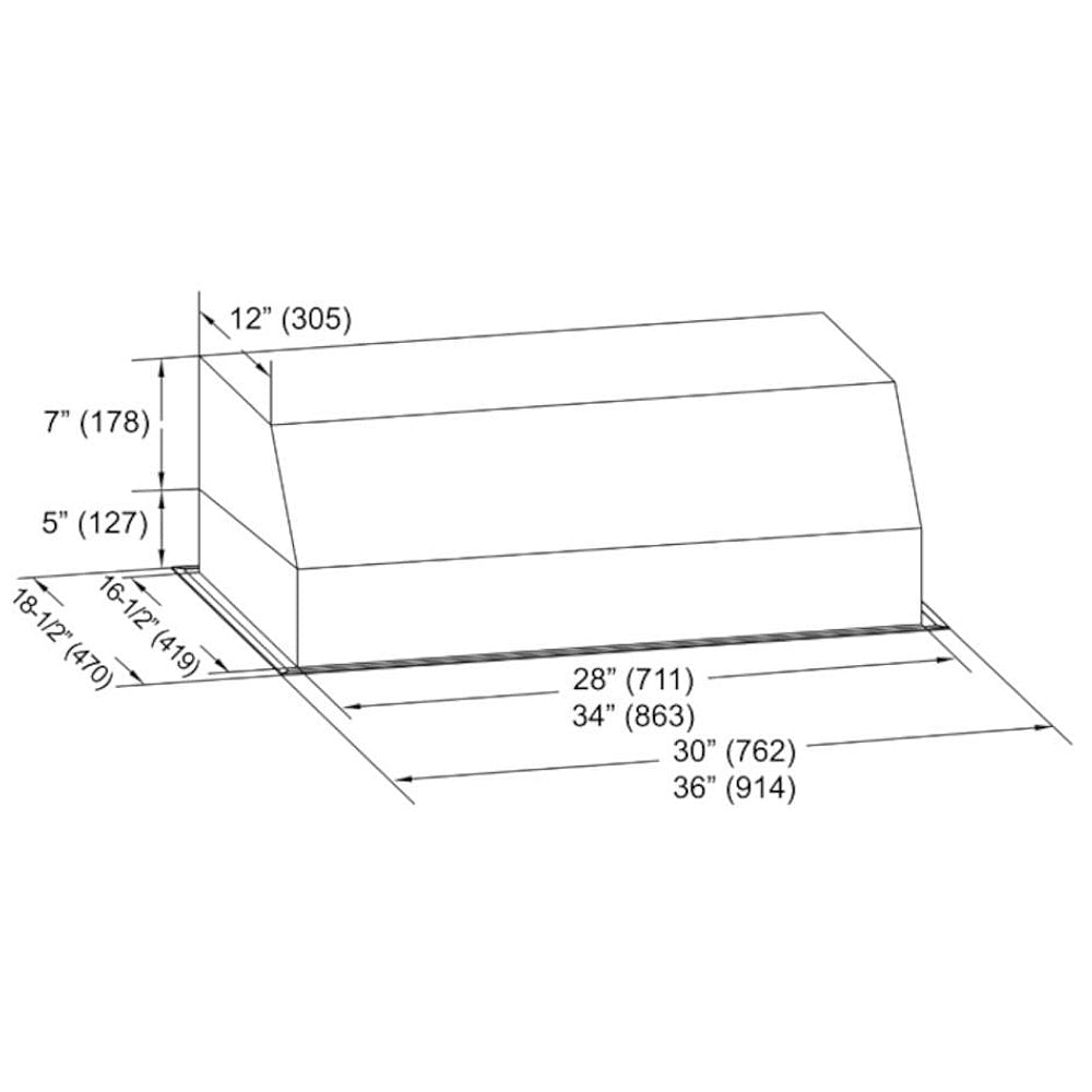 Kobe INX2636SQB-700-3 Range Hood