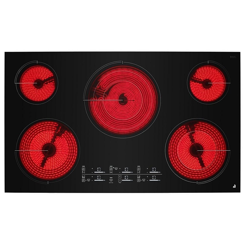 JennAir JEC4536KB Electric Cooktop, 36 inch Exterior Width, 5 Burners